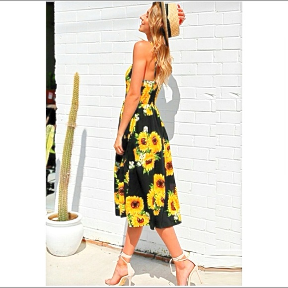 Sunflower Printed Season Dress 🌻 - Picture 2 of 4